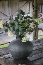 Zijden boeket white hydrangea, zijdebloemen, boeket, bloem, Nieuw, Ophalen of Verzenden, Info@jufbrocante.nl, Info@jufbrocante.nl