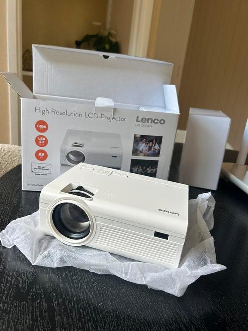 Lenco LPJ-280WH, Audio, Tv en Foto, Beamers, Zo goed als nieuw, LCD, Overige resoluties, Ophalen of Verzenden