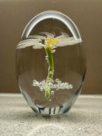 Glazen presse-papier met bloem, Daum France, Ophalen of Verzenden