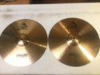 Paiste 802 hi hats, hi hat, hihat 14" zgan, Ophalen of Verzenden, Zo goed als nieuw, Overige soorten