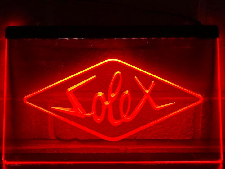 Led Lichtbord SOLEX 3d neon  look, Verzamelen, Merken en Reclamevoorwerpen, Nieuw, Lichtbak of (neon) lamp, Ophalen of Verzenden
