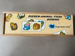 Houten dieren domino in doos, Kinderen en Baby's, Speelgoed | Houten speelgoed, Ophalen of Verzenden, Zo goed als nieuw