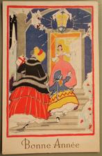 Dickens stijl 11 - kerst nieuwjaar - 1940, Ophalen of Verzenden, 1940 tot 1960, Gelopen, Feest(dag)