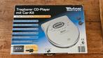 Retro draagbare discman CD-speler met car-kit, Ophalen of Verzenden, Discman
