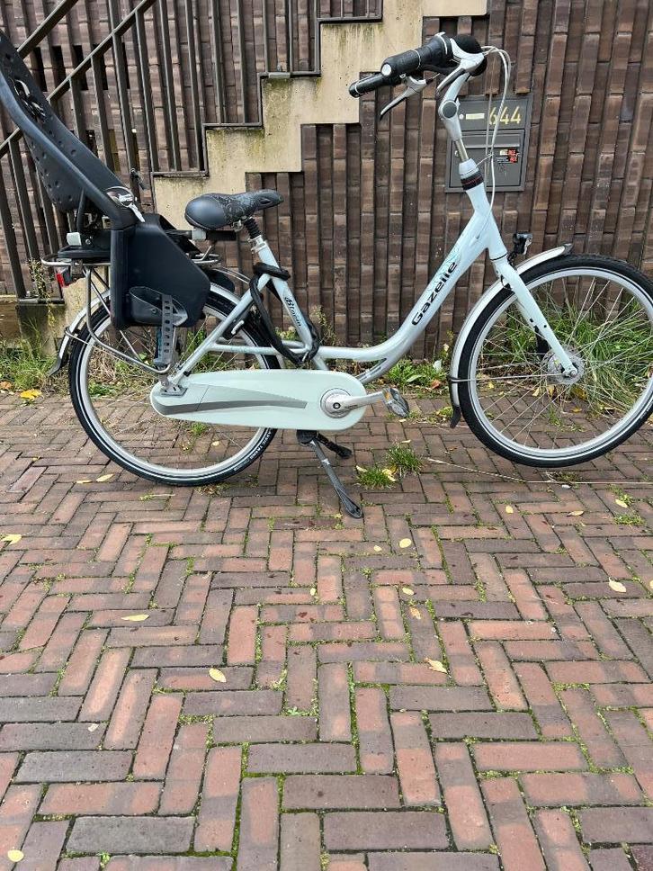 Gazelle Bloom, Fietsen en Brommers, Fietsen | Dames | Moederfietsen, Zo goed als nieuw, Gazelle, 47 tot 50 cm, 1 zitje, Dubbele standaard