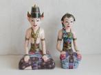 Loro Blonyo, twee Javaanse houten beeldjes, Antiek en Kunst, Kunst | Beelden en Houtsnijwerken, Ophalen of Verzenden