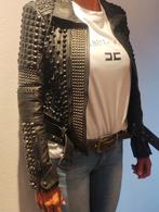 prachtige leren jas met studs mt s van Diesel Black Gold, Kleding | Dames, Diesel Black Gold, Zwart, Nieuw, Ophalen of Verzenden