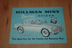 Hillman Minx Special Saloon - Folder - Brochure, Verzenden, Gelezen, Overige merken, Rootes - Hillman