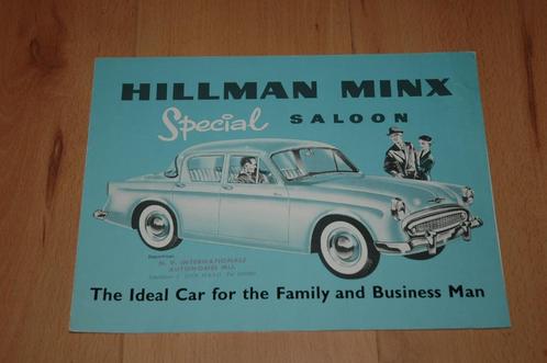 Hillman Minx Special Saloon - Folder - Brochure, Boeken, Auto's | Folders en Tijdschriften, Gelezen, Overige merken, Verzenden