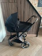Cybex Priam 4 – Rose frame met zwarte bekleding, Verstelbare duwstang, Zo goed als nieuw, Combiwagen, Ophalen