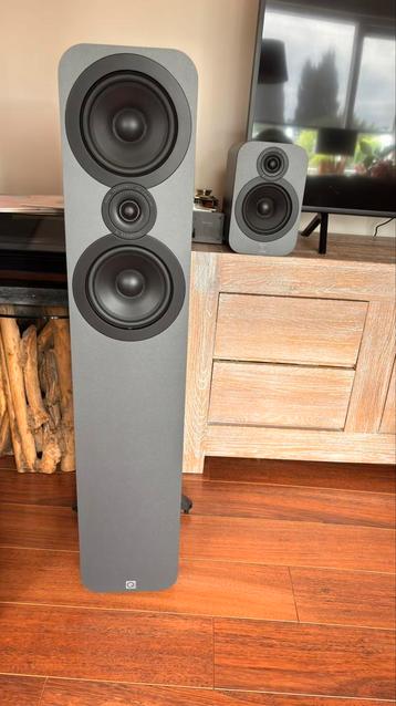 Q ACOUSTICS speakers met DENON AVR 2113 versterker beschikbaar voor biedingen