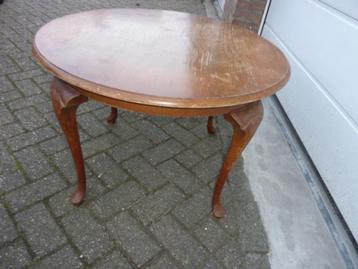 Antiek salon tafeltje rond 75 x 75 hoogte 55 cm beschikbaar voor biedingen
