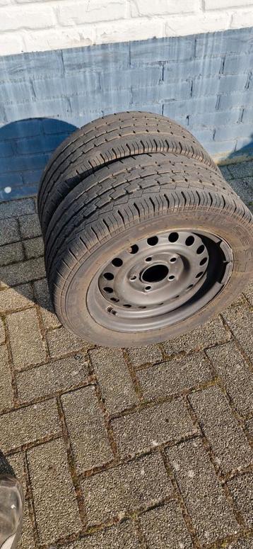 2 zeer goede 195/50R13C hogedruk wielen 5 gaats beschikbaar voor biedingen