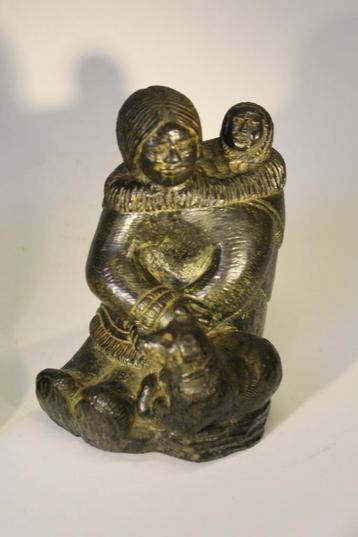 Beeld Inuit Eskimo Canada The Wolf Original beschikbaar voor biedingen
