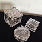 3 sieraden doosjes vintage kristal, Antiek en Kunst, Ophalen