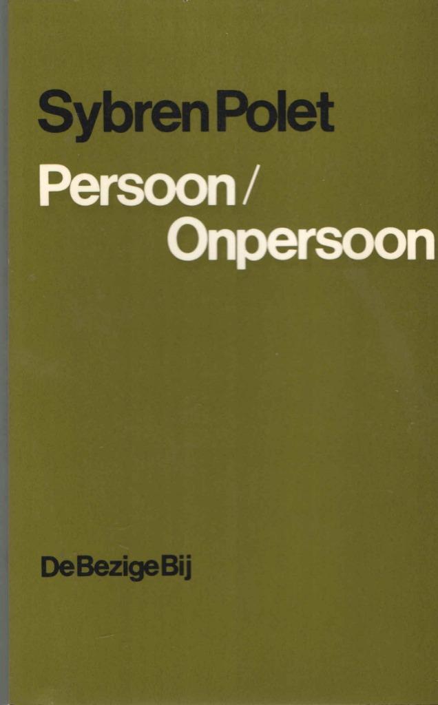 Persoon / Onpersoon - Sybren Polet, Boeken, Literatuur, Gelezen, Nederland, Ophalen of Verzenden