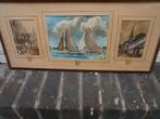 Kl. Panorama DOMBURG ? 3 Aquarellen info gevraagd, Antiek en Kunst, Ophalen of Verzenden