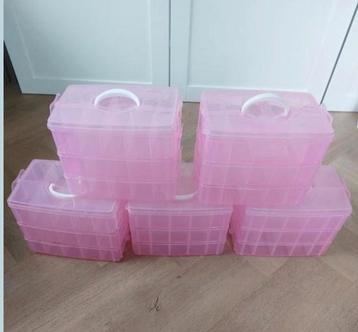 5 Opbergdozen voor Kralen & Sieraden beschikbaar voor biedingen
