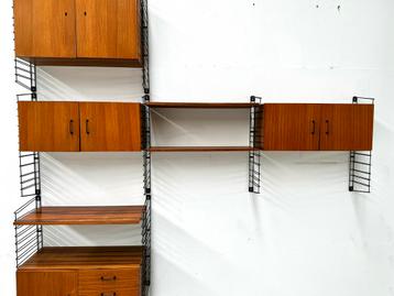 Teak Modular Wall System by Tomado for Musterring,1960s. beschikbaar voor biedingen