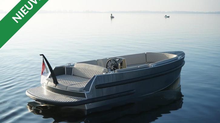 Van Vossen 650 Plugin-E-Tender inclusief 2 accu's!, Watersport en Boten, Sloepen, Nieuw, 6 meter of meer, Elektrisch, Aluminium