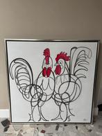 Schilderij kippen, Ophalen