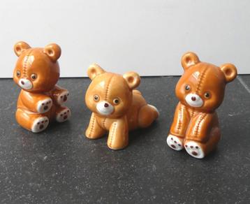 Teddybeer beeldjes beren keramiek beeldje beertjes beschikbaar voor biedingen
