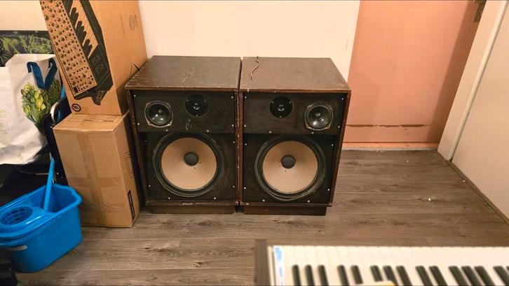 hi-fi luidsprekers custom builds kef bose, Audio, Tv en Foto, Luidsprekers, Gebruikt, Front, Rear of Stereo speakers, 120 watt of meer