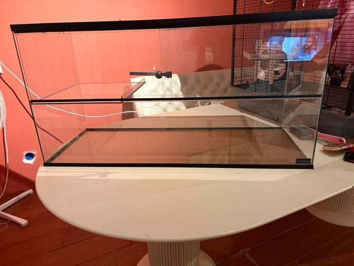 Terrarium + zaagsel 160 liter Inclusief slot afm : 100x50x40, Dieren en Toebehoren, Knaagdieren en Konijnen | Hokken en Kooien