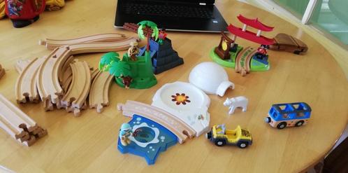 Playtive houten treinbaan wereld, Kinderen en Baby's, Speelgoed | Houten speelgoed, Zo goed als nieuw, Overige typen, Ophalen of Verzenden