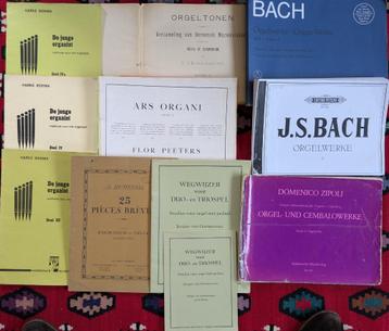 Bladmuziek orgel. Tien stuks. beschikbaar voor biedingen
