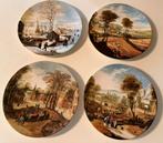 Vintage borden vier jaargetijden wandborden wand bordjes, Antiek en Kunst, Antiek | Wandborden en Tegels, Ophalen of Verzenden