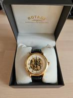Rotary Men's Automatic Golden Skeleton Watch GS00309/01B, Sieraden, Tassen en Uiterlijk, Horloges | Heren, Ophalen of Verzenden