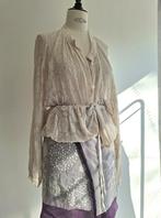 vintage blousejurk met stofjes ann demeulemeester old stock, Maat 42/44 (L), Ophalen of Verzenden, Wit, Zo goed als nieuw