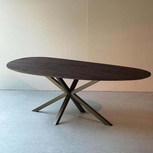 tafels eiken mango ovaal deens ovaal organisch **SALE**, Huis en Inrichting, Tafels | Eettafels, Nieuw, 200 cm of meer, Vijf personen of meer