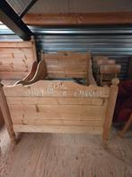 Oud geloogd grenen bedden, Antiek en Kunst, Ophalen