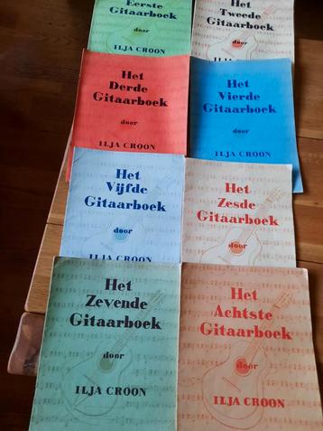 lesboeken gitaar-Gitaarboek Ilja Croon dl. 1 tm 8 beschikbaar voor biedingen