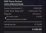 Formule 1 F1 Zandvoort, arena grandstand 2 goud, (fri/sat, Tickets en Kaartjes, Eén persoon