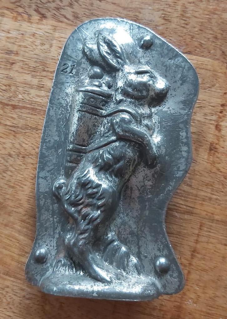 Antieke chocoladevorm haas   (Anton Reiche), Antiek en Kunst, Curiosa en Brocante, Ophalen of Verzenden