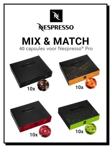 Nespresso Professional Capsules koffie cups pads intenso pad