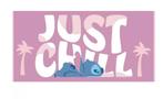 Stitch Badlaken Just Chill - Sneldrogend Disney Strandlaken, Stitch, Meisje, One size, Nieuw