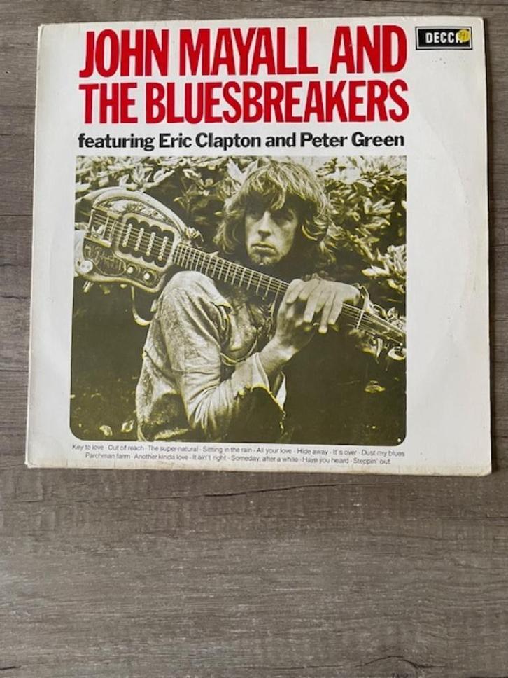LP John Mayall & Bluesbreakers - Ft Clapton - Green - 1981, Cd's en Dvd's, Vinyl | Rock, Gebruikt, Poprock, 12 inch, Ophalen of Verzenden