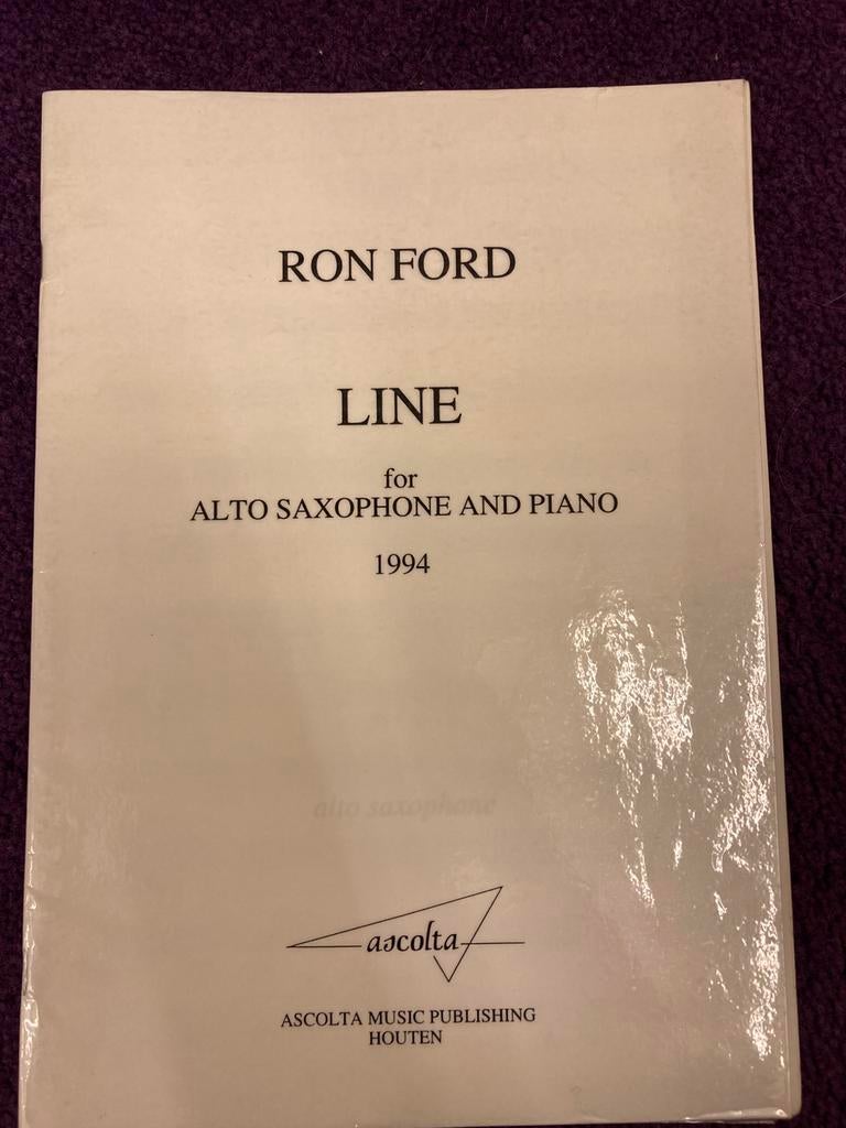 Ron Ford, Line voor altsaxofoon en piano, Gebruikt, Saxofoon, Overige genres, Overige soorten