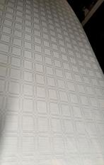 Vintage linnen damast tafelkleed,  zeer groot, geometrisch, Ophalen of Verzenden, Zo goed als nieuw, Rechthoek, Binnen