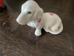 Basset met roosjes porselein // hoog 7 cm, Ophalen of Verzenden, Zo goed als nieuw, Dier