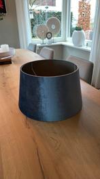 Sale! Lampenkap blauw velours, Blauw, Rond, Nieuw, Ophalen of Verzenden
