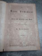 Duitse antieke bijbel nieuwe testament drukjaar 1861, Ophalen of Verzenden