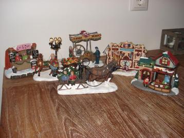 kerstdorp scharensliep, kraampjes, draaiorgel, arreslee beschikbaar voor biedingen