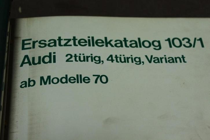 Audi NSU model 60 75 90 vanaf 1970 ersatzteil katalog, Auto diversen, Handleidingen en Instructieboekjes, Verzenden