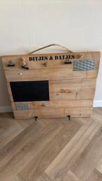 Memobord steigerhout! 70x60 cm, Ophalen of Verzenden, Zo goed als nieuw