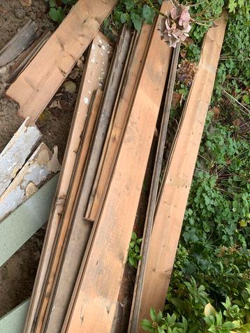 Oude vloerplanken 22mm - 4-6m2 - Gratis af te halen! beschikbaar voor biedingen